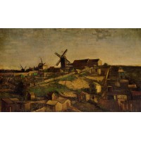 View of Montmartre with Windmills