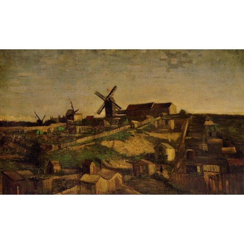 View of Montmartre with Windmills