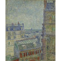 View of paris from vincent s room in the rue lepic