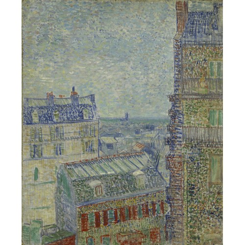 View of paris from vincent s room in the rue lepic