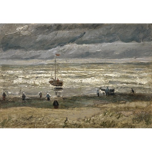 View of the sea at scheveningen