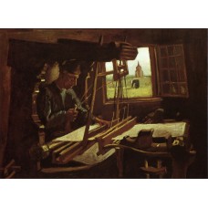 Weaver near an open window