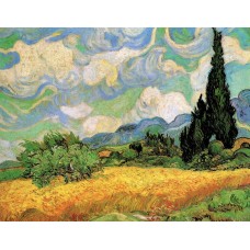 Wheat Field with Cypresses at the Haute Gallinle Near Eygali