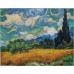 Wheat Field with Cypresses at the Haute Gallinle Near Eygali - oil painting reproduction