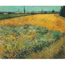 Wheat Field with the Alpilles Foothills in the Background