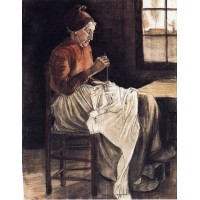 Woman sewing