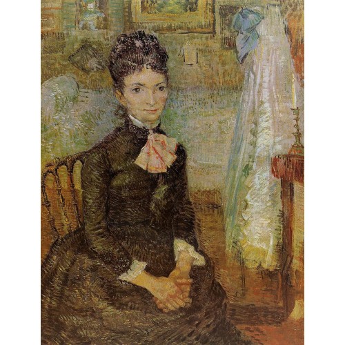 Woman Sitting by a Cradle