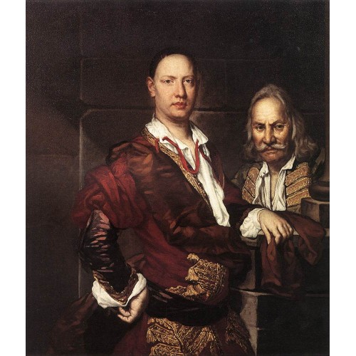 Portrait of Giovanni Secco Suardo and his Servant