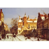 A Dutch Village In Winter