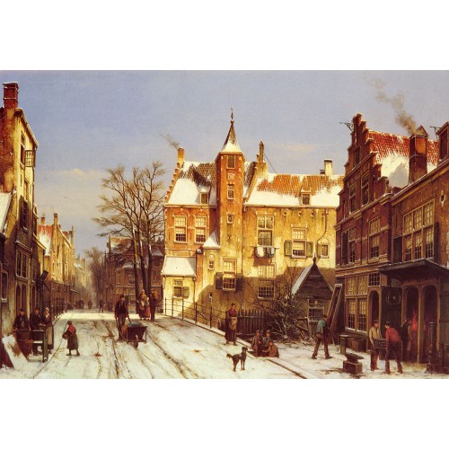 A Dutch Village In Winter