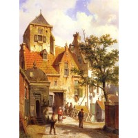 A Street Scene in Haarlem