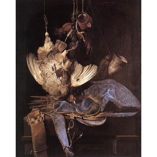 Still Life with Hunting Equipment and Dead Birds