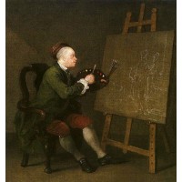 Self Portrait at the Easel