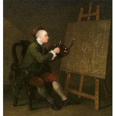 Self Portrait at the Easel