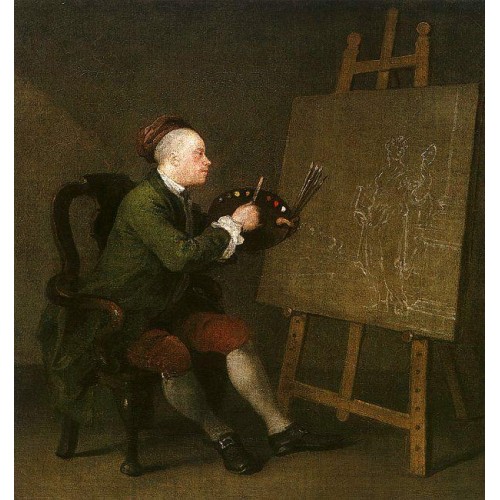 Self Portrait at the Easel