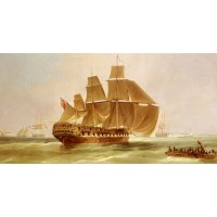 An East Indiaman Entering Madras Harbour India