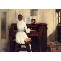 Mrs Meigs at the Piano Organ