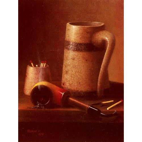 Still Life Pipe And Mug