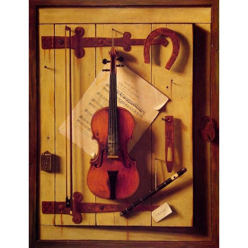 Still Life Violin and Music