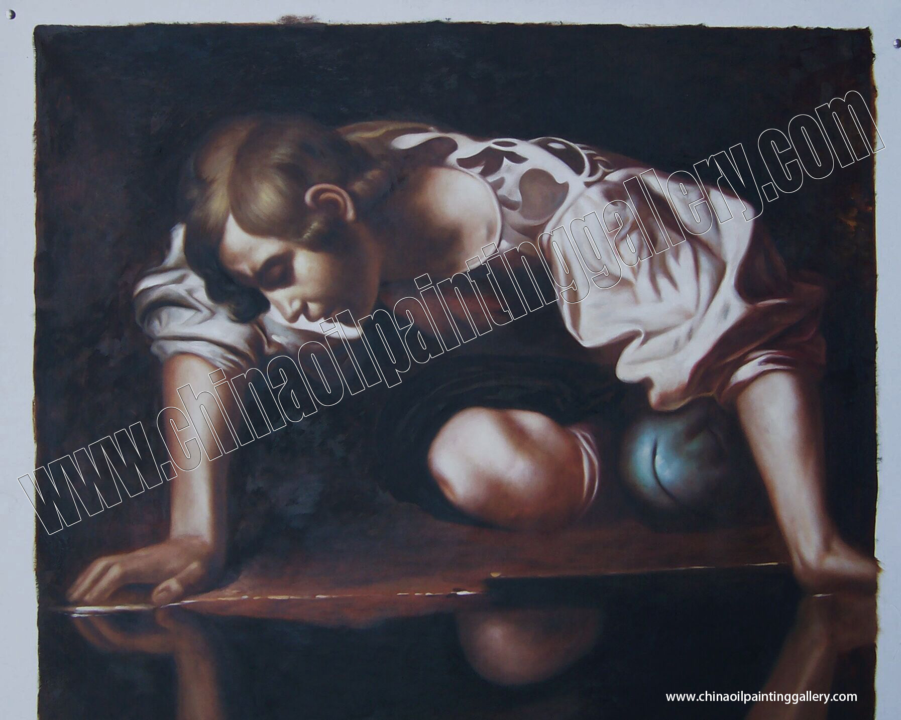 Caravaggio - Narcissus 2 detail 2