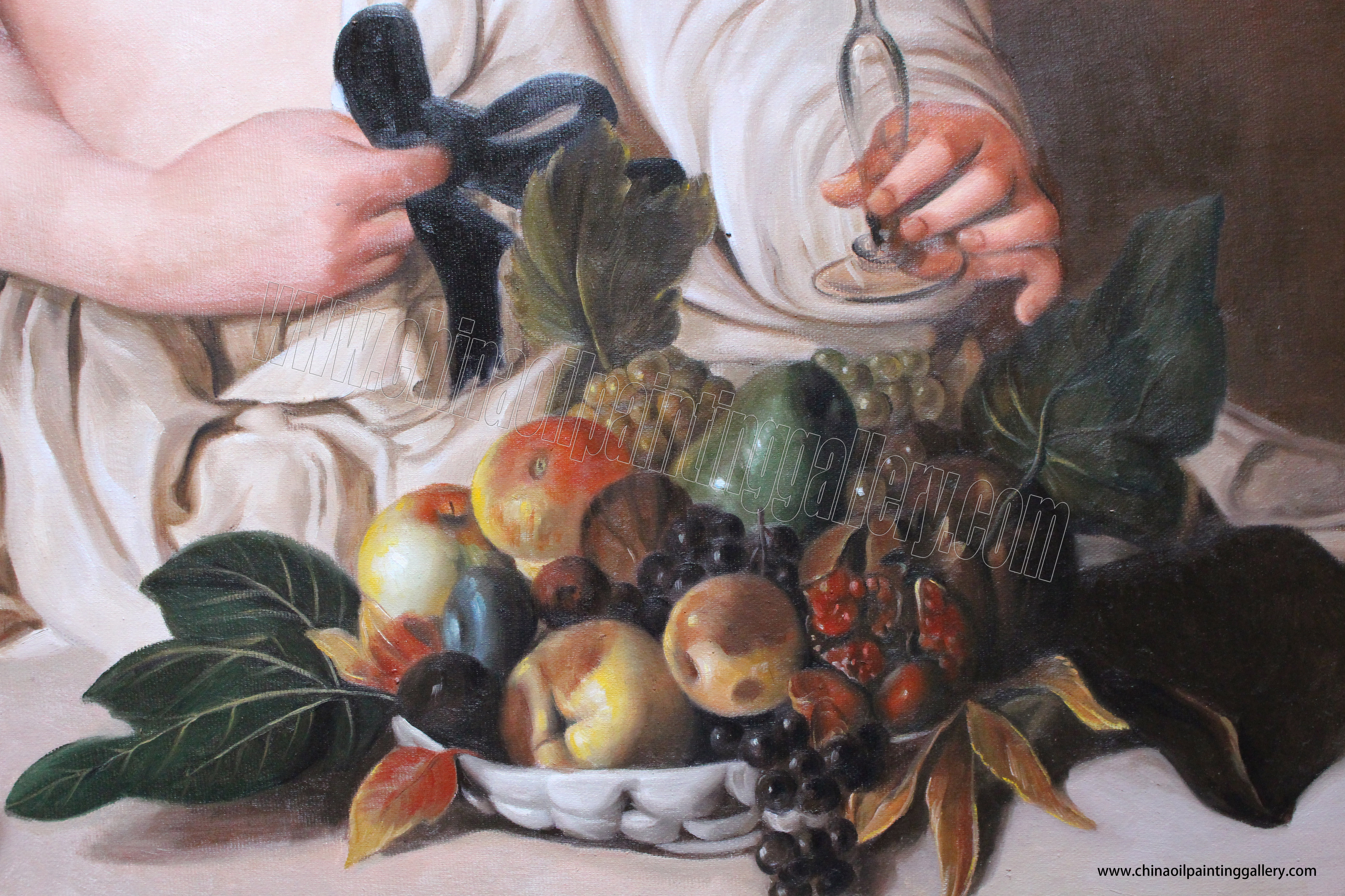 Bacchus oil painting reproduction details 1