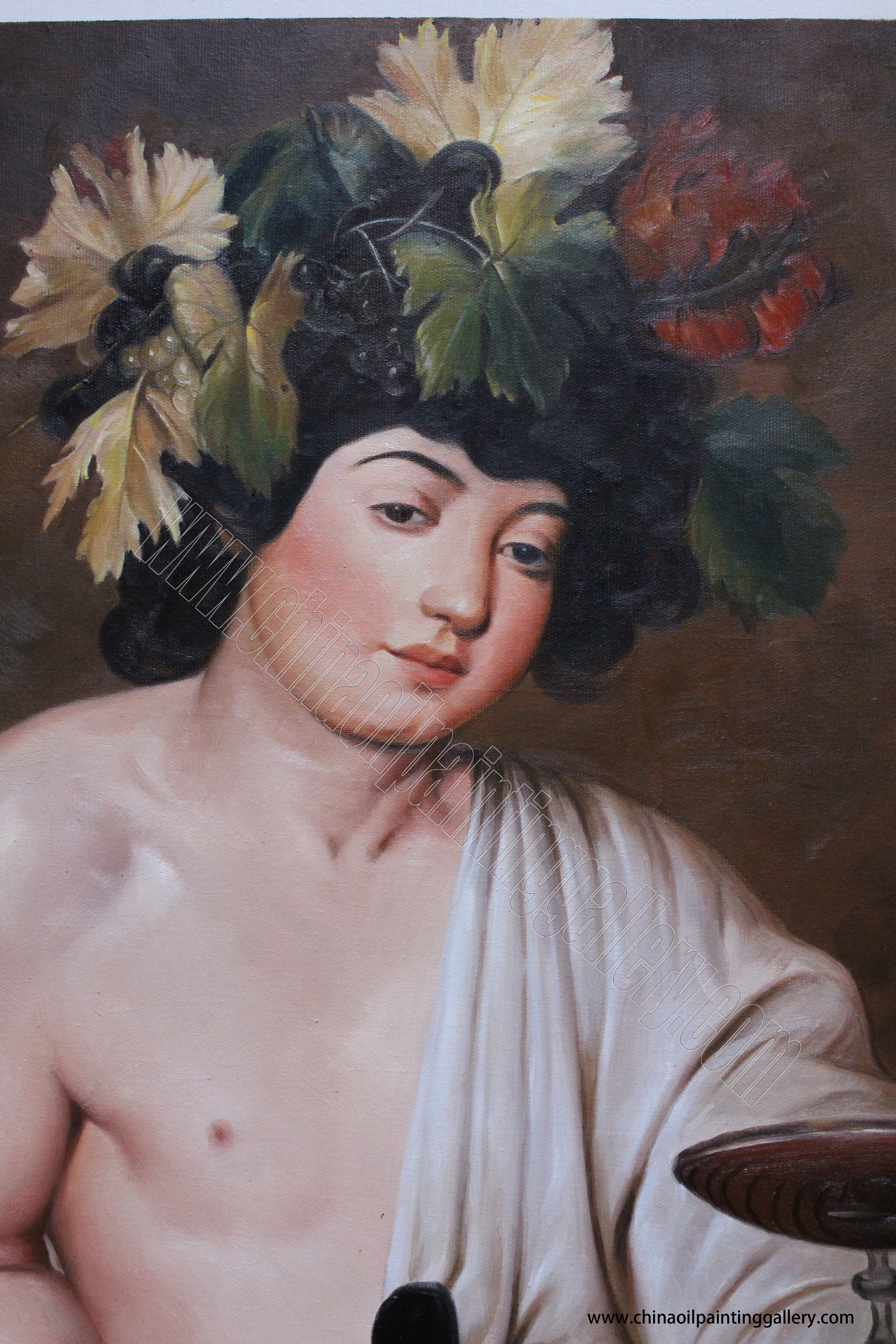 Bacchus oil painting reproduction details 3