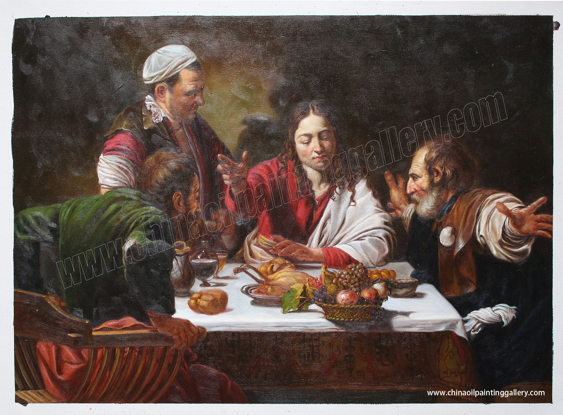 Caravaggio - Supper at emmaus 1