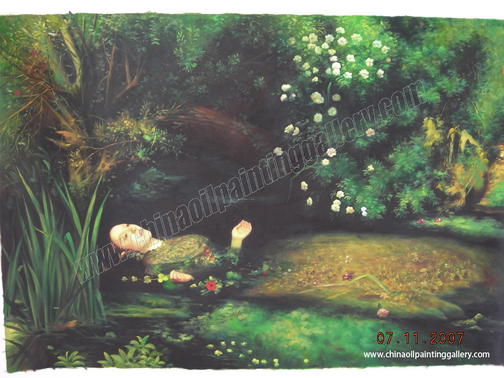 John Everett Millais Ophelia oil painting reproduction museum quality 2