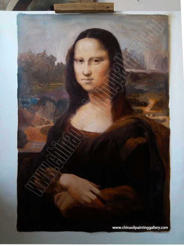 Mona Lisa Oil painting reproduction step 2