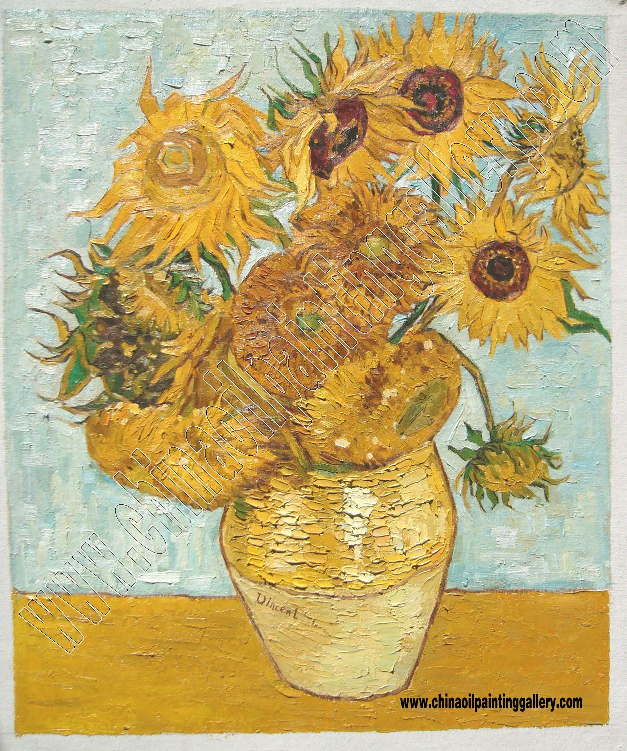 Vincent van Gogh Sunflowers - Oil painting reproductions 4