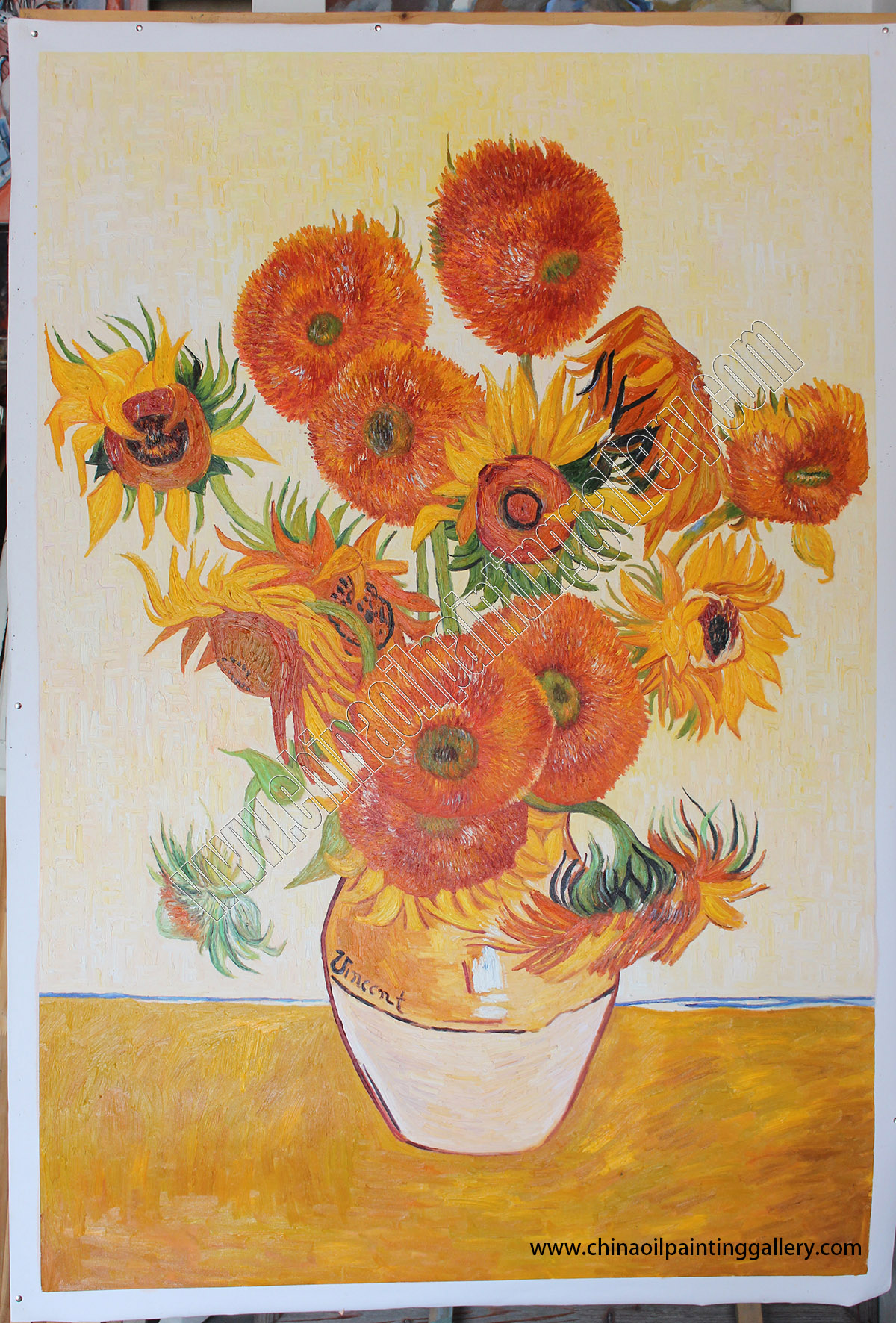 Vincent van Gogh Sunflowers - Oil painting reproductions 8