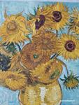 The sunflowers, Van Gogh, painting(part)