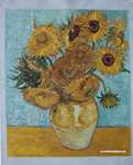 The sunflowers, Van Gogh, painting