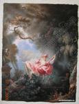 The swing, Fragonard, step3