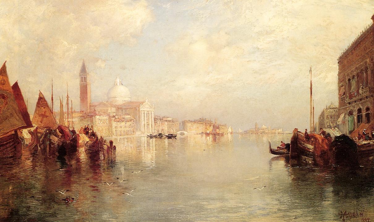 The Grand Canal - Thomas Moran - oil painting reproduction - China Oil ...