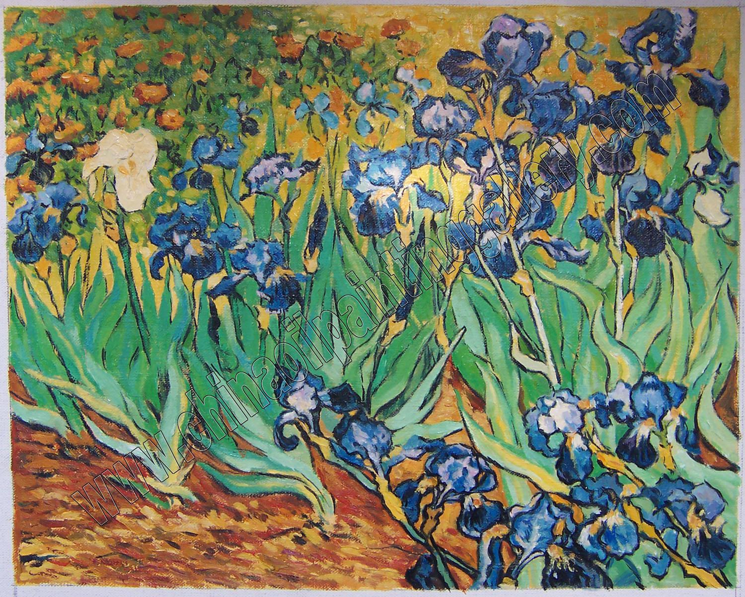 Irises - Van Gogh - oil painting reproduction - China Oil Painting Gallery