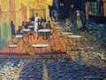 Cafe terrace at nigh - Vincent van Gogh - oil painting reproduction detail 1