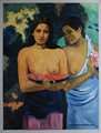 Paul Gauguin - Two tahitian women - oil painting reproduction